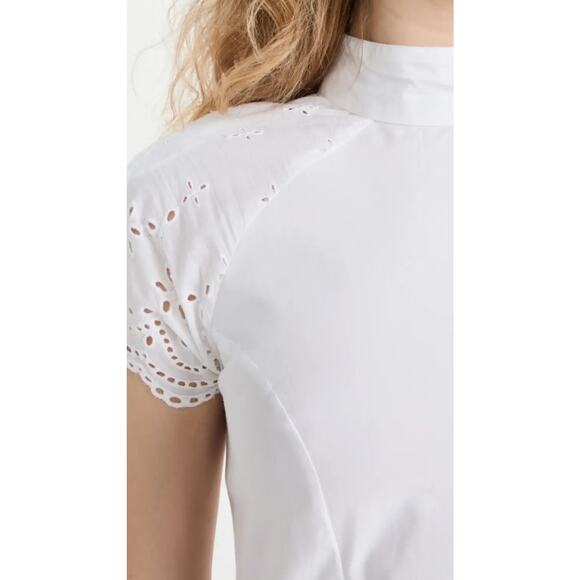 BATSHEVA Virginia Dress White Broderie Anglaise size 8 /Medium - Picture 3 of 14